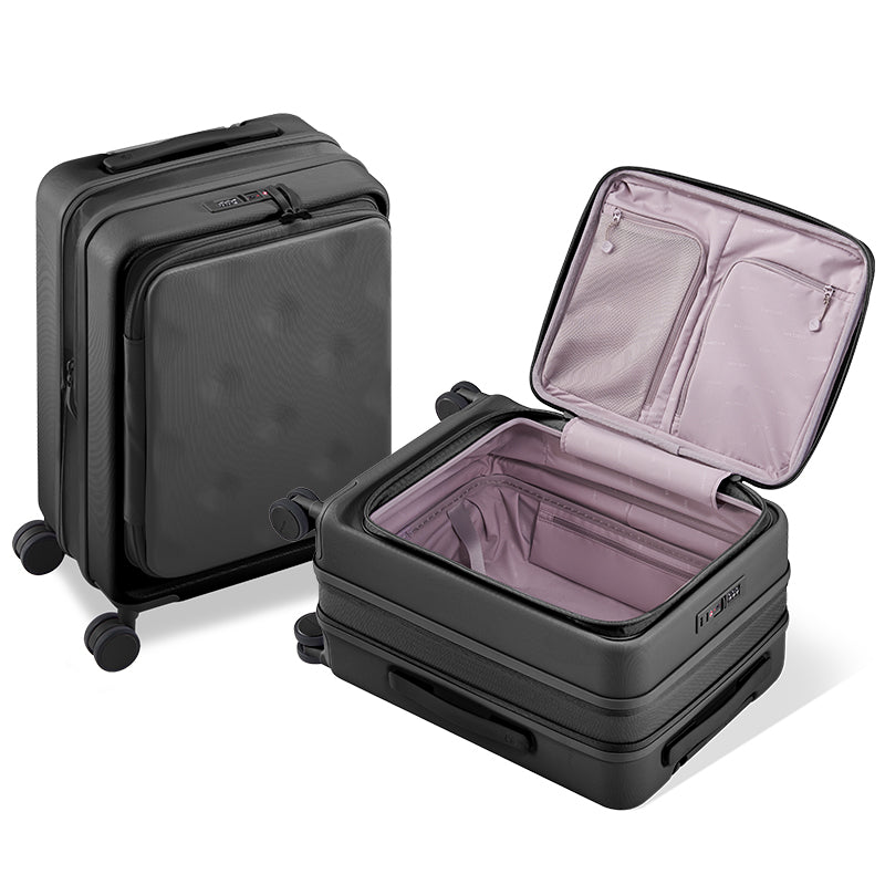 強くお勧め 客室乗務員用エアボックス 16インチトロリーケース 化粧品ケース ミニスーツケース ライチ柄 パスワードロック 男女通用 R117-6 | スーツケース キャリーケース キャリーバッグ 機内持ち込み