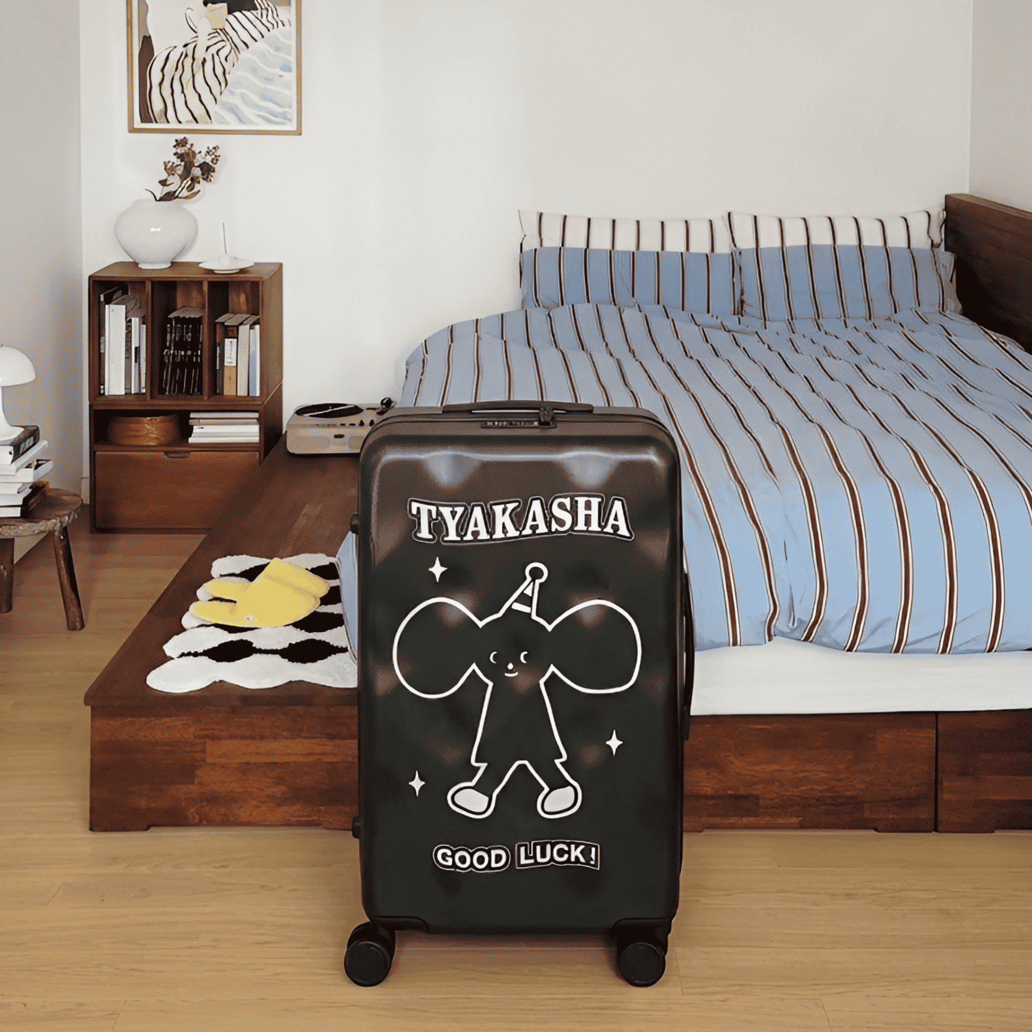 大人になった子どもたちへ!CHEECASE✖TYAKASHA イラストスーツケース 大人になった子どもたちへ!CHEECASE✖TYAKASHA イラストスーツケース