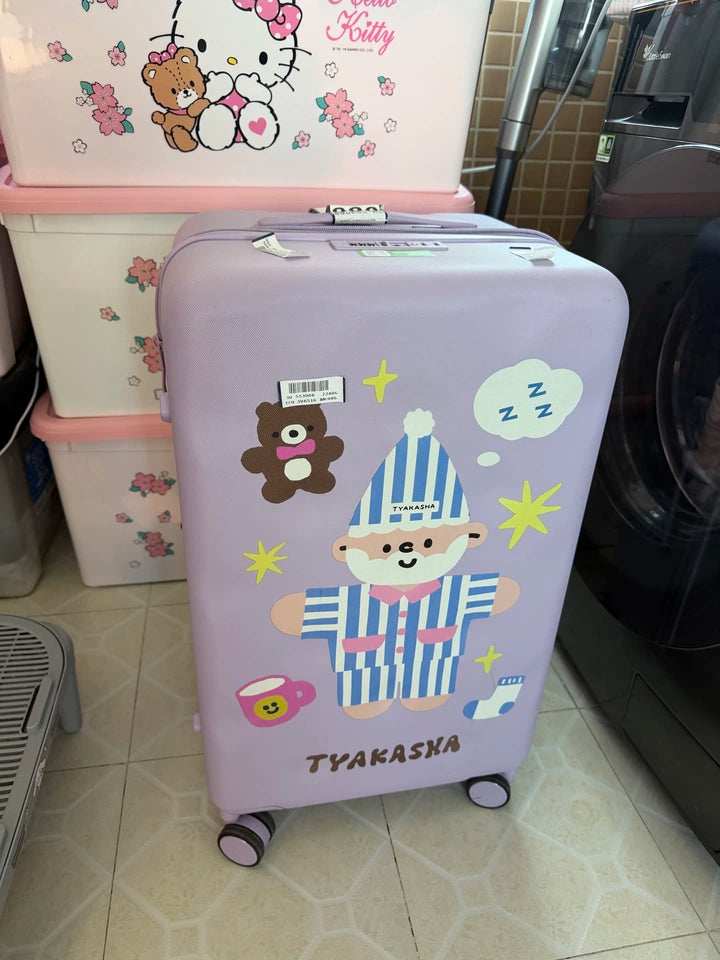 CHEECASE × TYAKASHA Original Illustrated Suitcase – Clamshell Opening　モネパープル（Ｍ） のレビュー画像