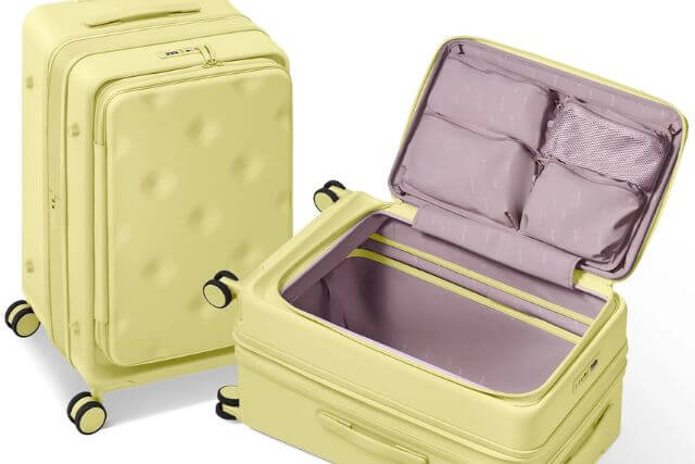 荷物整理がしやすいフロントオープンの構造