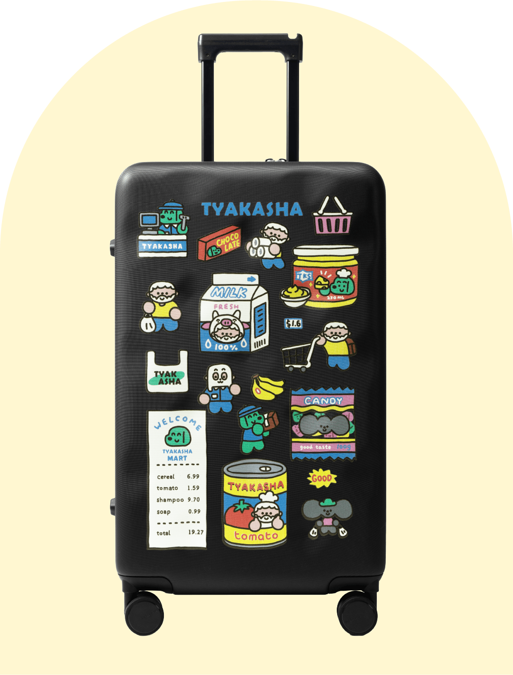 CHEECASE コラボイラストスーツケース　両開き式 TYAKASHA ナイトパーク